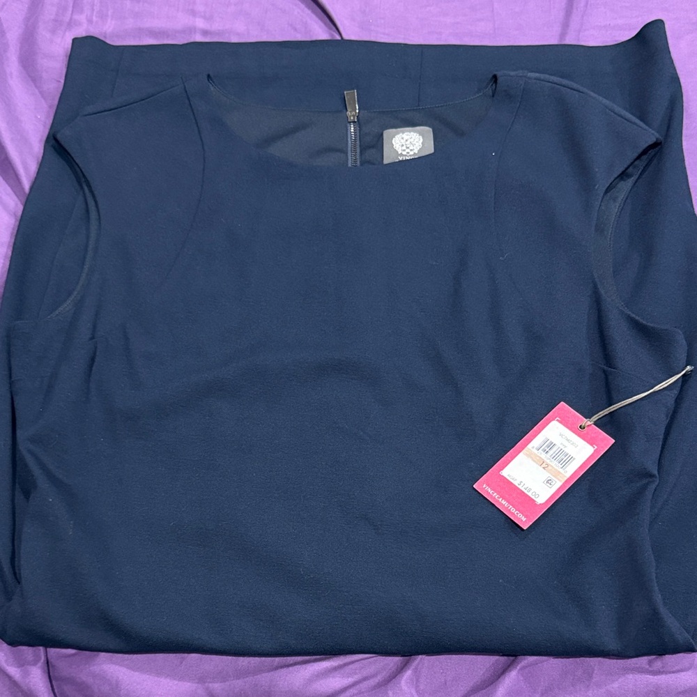Elegant Navy Blue Women's Dress